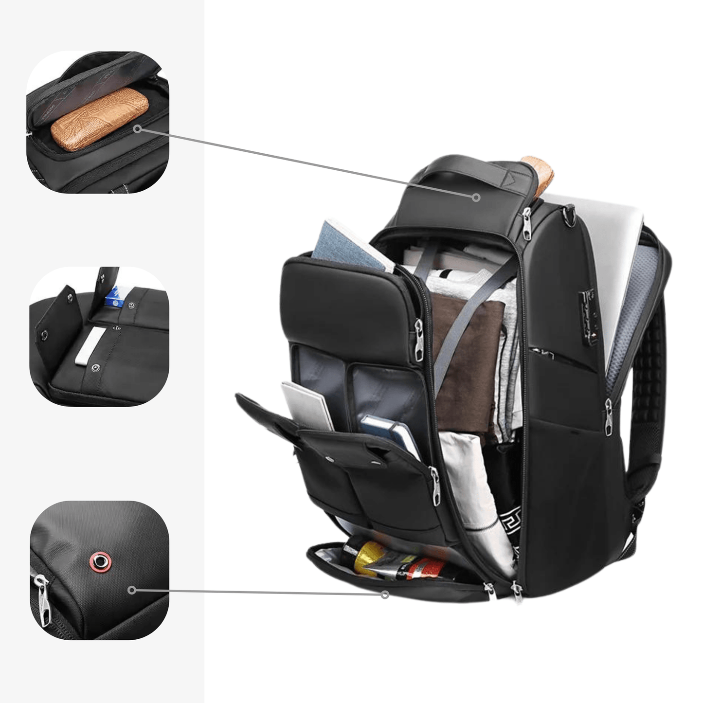 Austin - Moderner und Intelligenter Rucksack